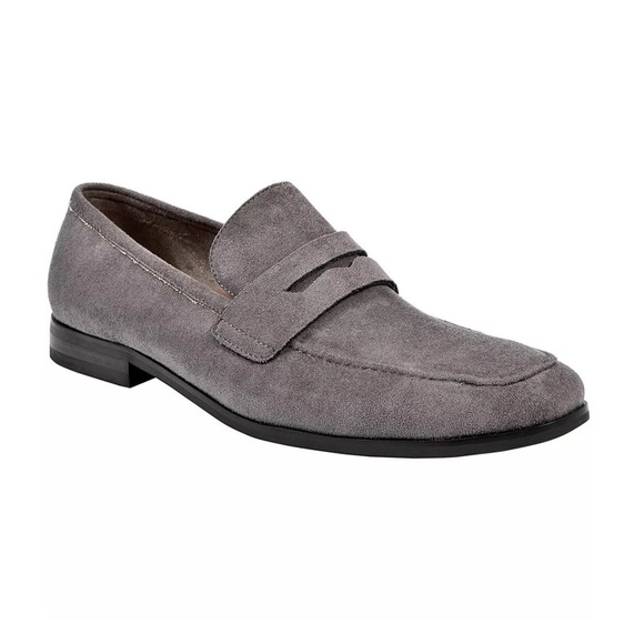 NWT NICK GRAHAM Alred Dress DK GREY Suede Penny Loafer Men Shoes 10 Blokecore - Picture 2 of 8